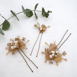 Gold Foliage Hairpins SALE! 55% OFF!